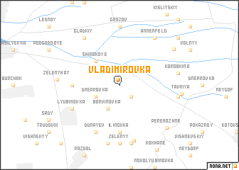 map of Vladimirovka