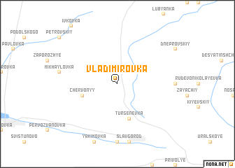 map of Vladimirovka