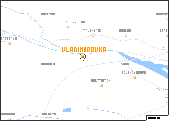 map of Vladimirovka