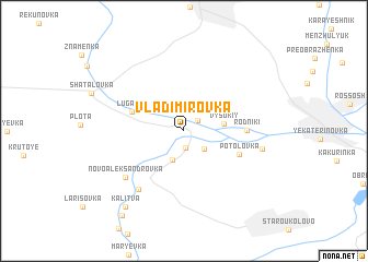 map of Vladimirovka