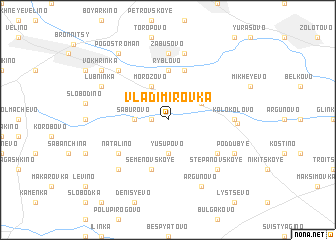 map of Vladimirovka