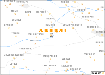 map of Vladimirovka