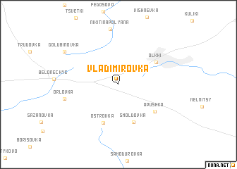 map of Vladimirovka