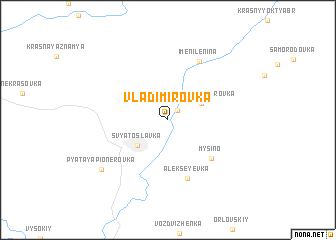 map of Vladimirovka