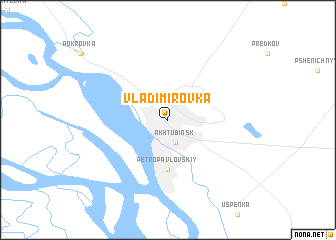 map of Vladimirovka