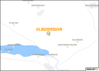 map of Vladimirovka