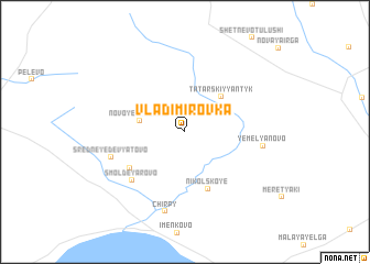 map of Vladimirovka