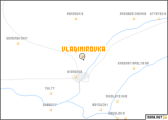 map of Vladimirovka