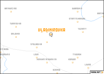 map of Vladimirovka