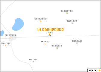 map of Vladimirovka