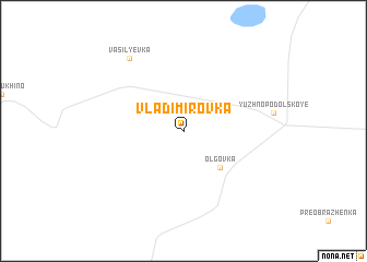 map of Vladimirovka