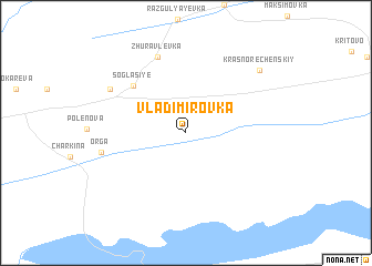 map of Vladimirovka