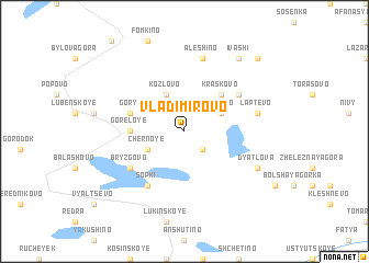 map of Vladimirovo