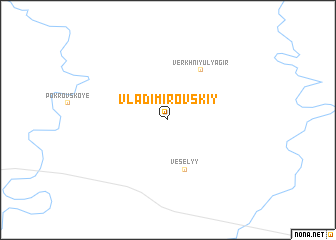 map of Vladimirovskiy