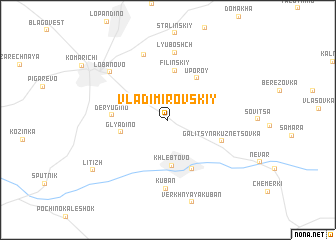 map of Vladimirovskiy