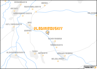 map of Vladimirovskiy