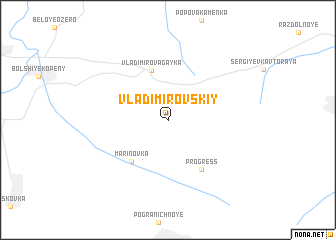 map of Vladimirovskiy