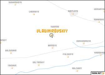 map of Vladimirovskiy