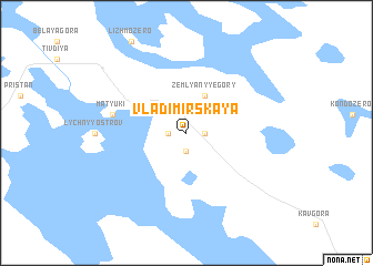 map of Vladimirskaya