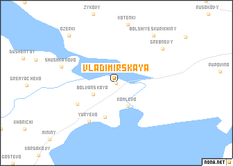 map of Vladimirskaya