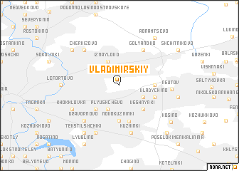 map of Vladimirskiy