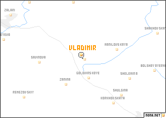 map of Vladimir