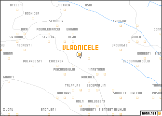 map of Vladnicele