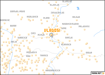 map of Vladoši