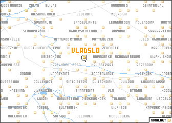 map of Vladslo