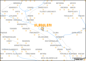 map of Vlăduleni