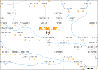 map of Vlăduleni