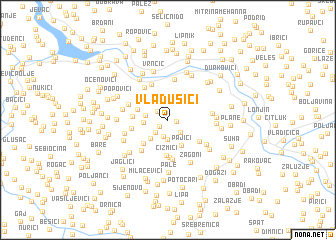 map of Vladušići