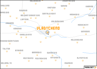 map of Vladycheno