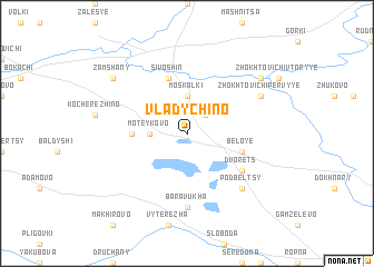 map of Vladychino