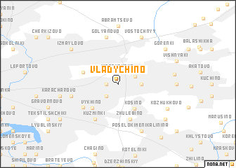 map of Vladychino