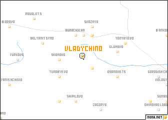 map of Vladychino