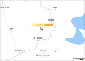 map of Vladychkino