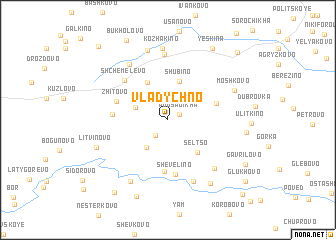 map of Vladychno