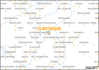 map of Vlagtwedde