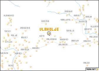 map of Vlaholje