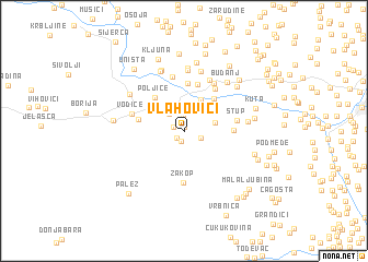 map of Vlahovići