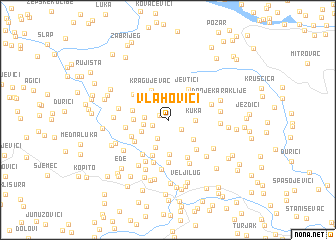 map of Vlahovići