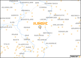 map of Vlahović