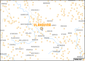 map of (( Vlahovina ))