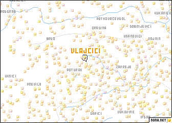 map of Vlajčići