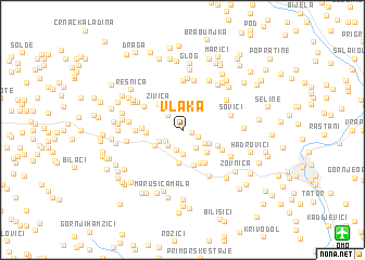 map of Vlaka