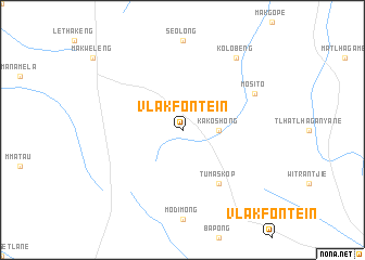 map of Vlakfontein