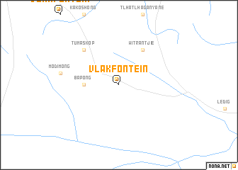 map of Vlakfontein