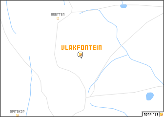 map of Vlakfontein