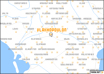 map of Vlakhópoulon